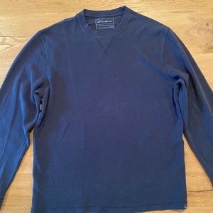 Vintage Eddie Bauer Crewneck Waffle Pullover Top